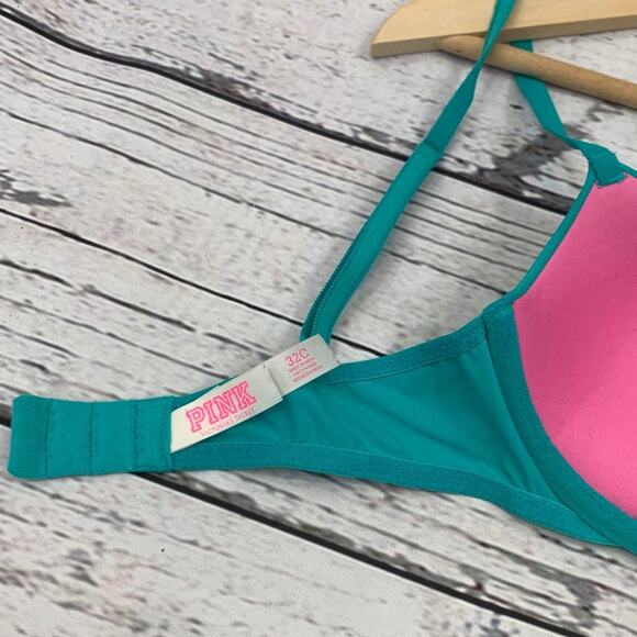 PINK Victoria’s Secret Wear Everyday Demi teal - Picture 9 of 10